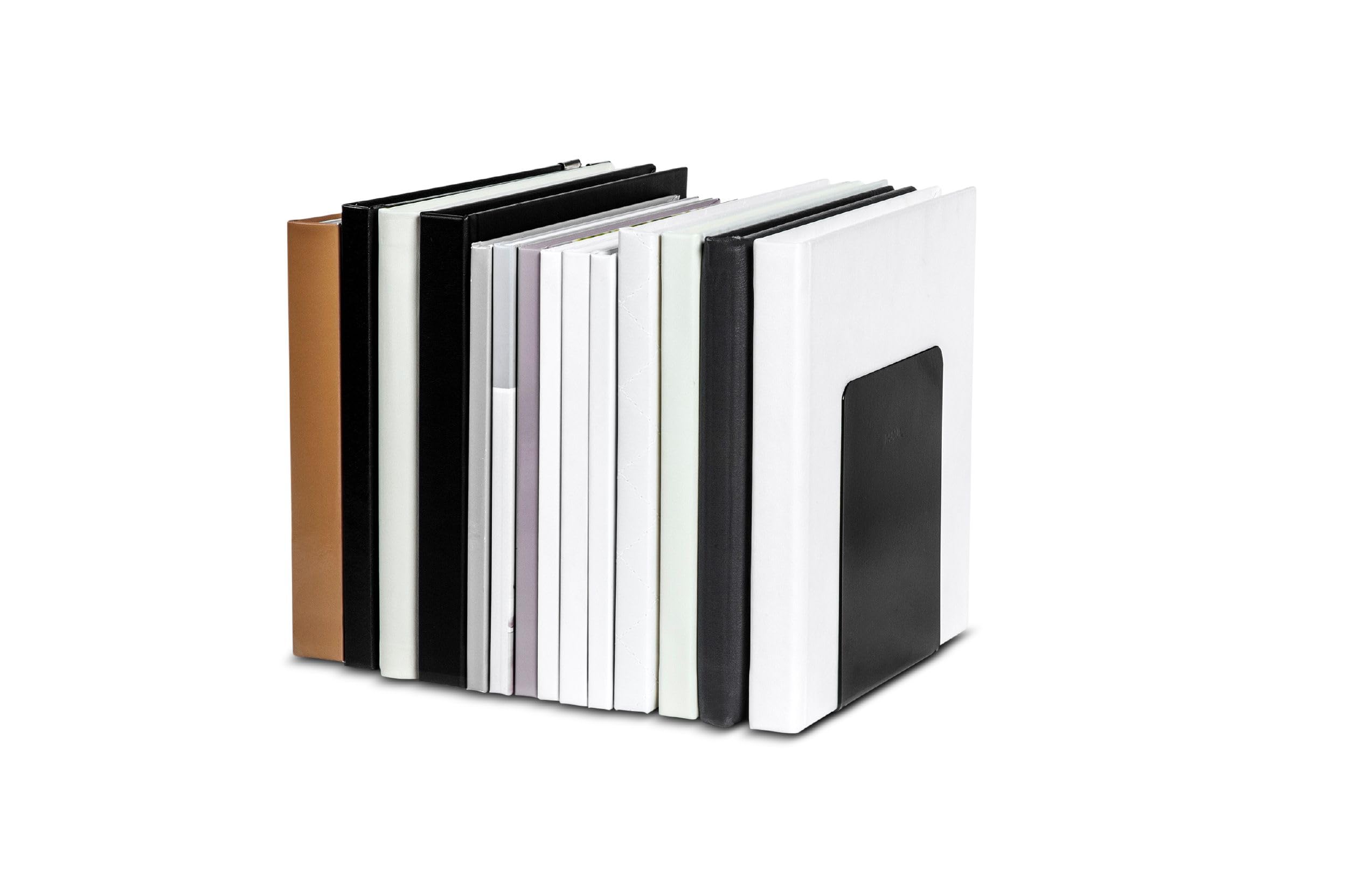 MAUL 14 X 12 X 14 Cm Metalowa Końcówka Magnetyczna Premium do Trzymania Książek - Czarna (2 Szt.)