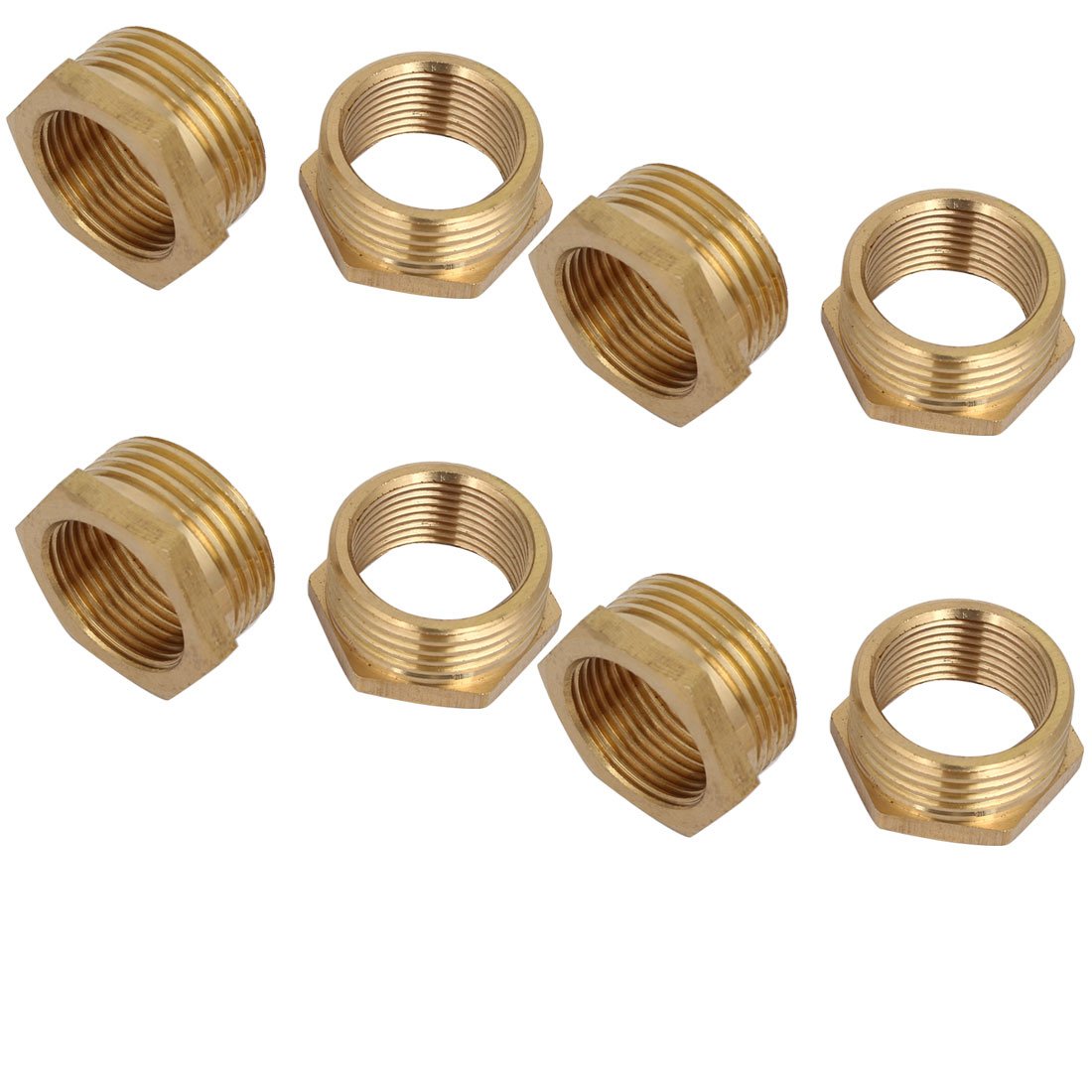 Buje hexagonal 1 BSP macho x 3/4 BSP hembra adaptador de tubería de latón para fontaneros