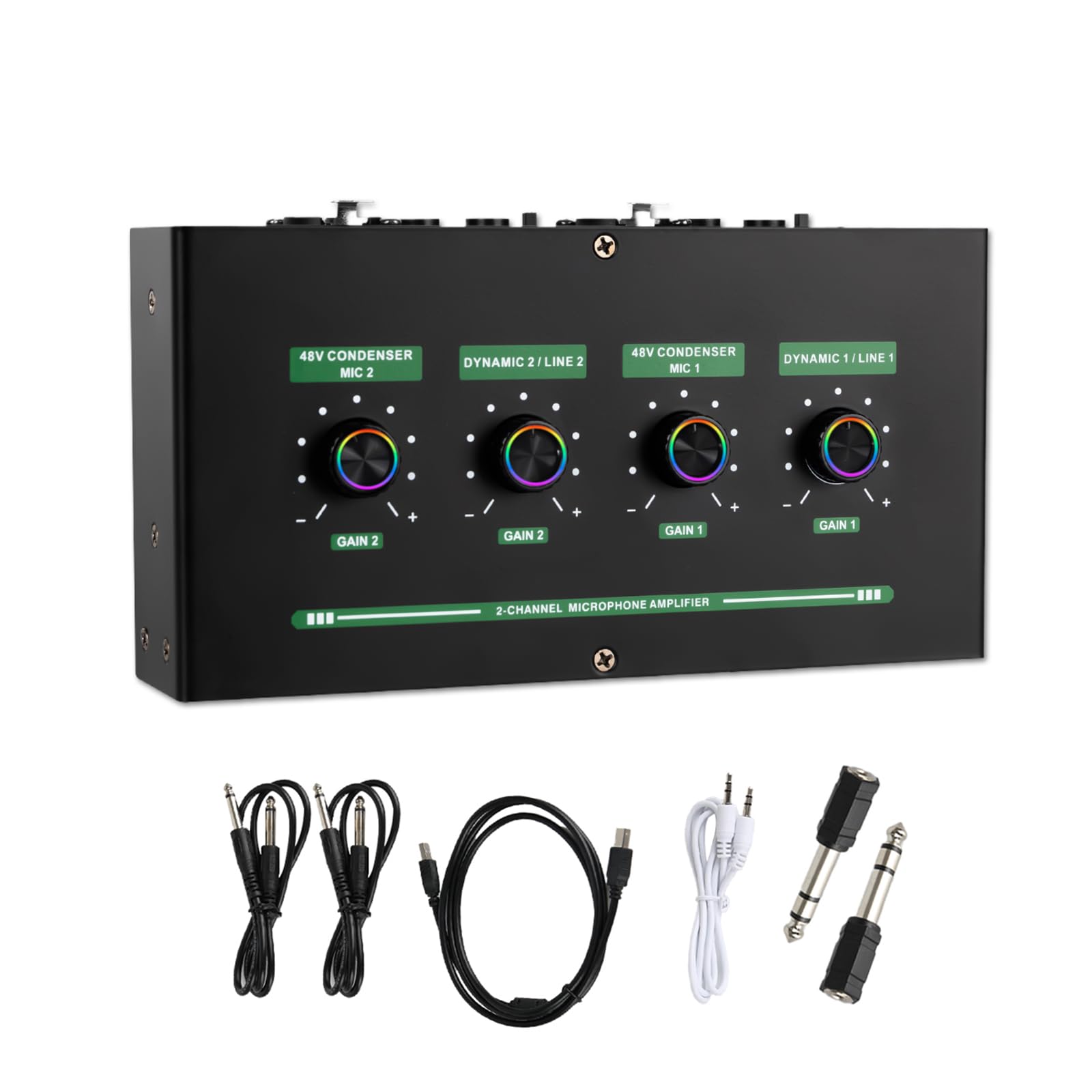 Amplificateur de microphone double avec processeur de réverbération studio - 8