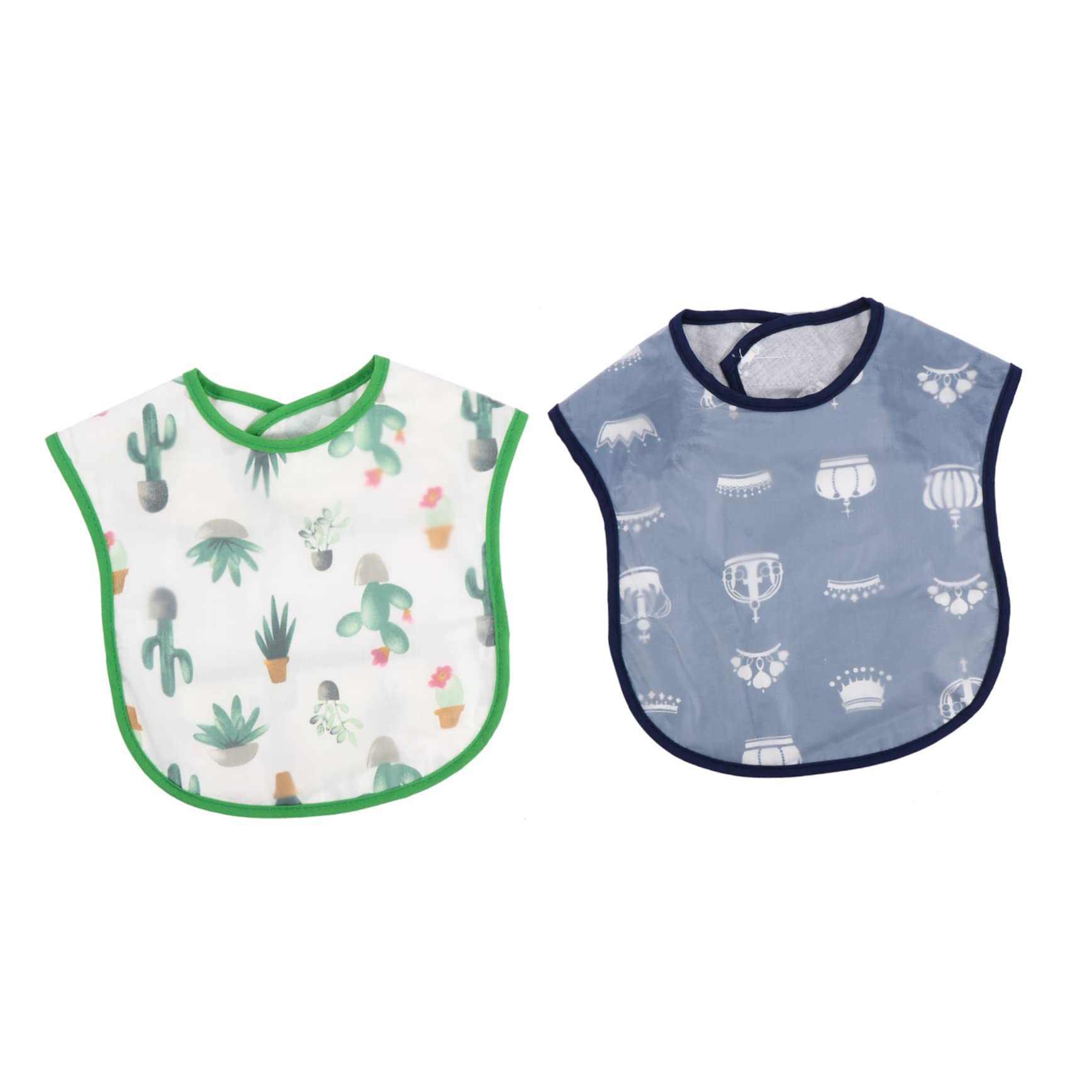Abaodam 6piezas Baberos Impermeables Para Bebés De Baberos De Algodón Resistente Olores y Lavables De Cartoon Perfectos Alimentación Aprendizaje De Comida