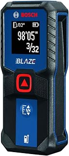 Bosch GLM100-23 Blaze 100 Ft Laser Distance Measurer - 1/16" Accuracy, Bright Display, Pocket-Sized Tool