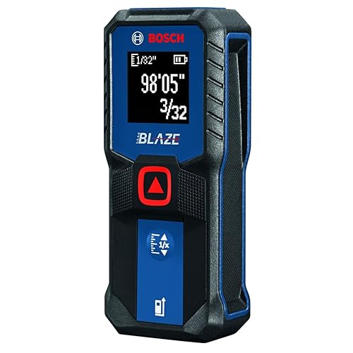 BOSCH GLM100-23 Medidor de Distancia Láser Blaze de 100 Pies, Incluye 2 Pilas AA