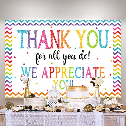 Ticuenicoa 5x3ft Thank You Banner Thank Youfor All You Do Backdrop by Ticuenicoa - Used condition - Image 2