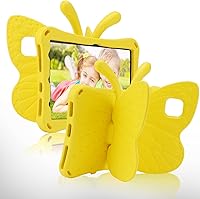 Vista 10 de Funda para iPad de 11ª y 10ª Generación para Niños, Funda para iPad 10 y 11 Pulgadas 2022 2025 A16 Mariposa con Soporte, EVA Ligero, Cuerpo