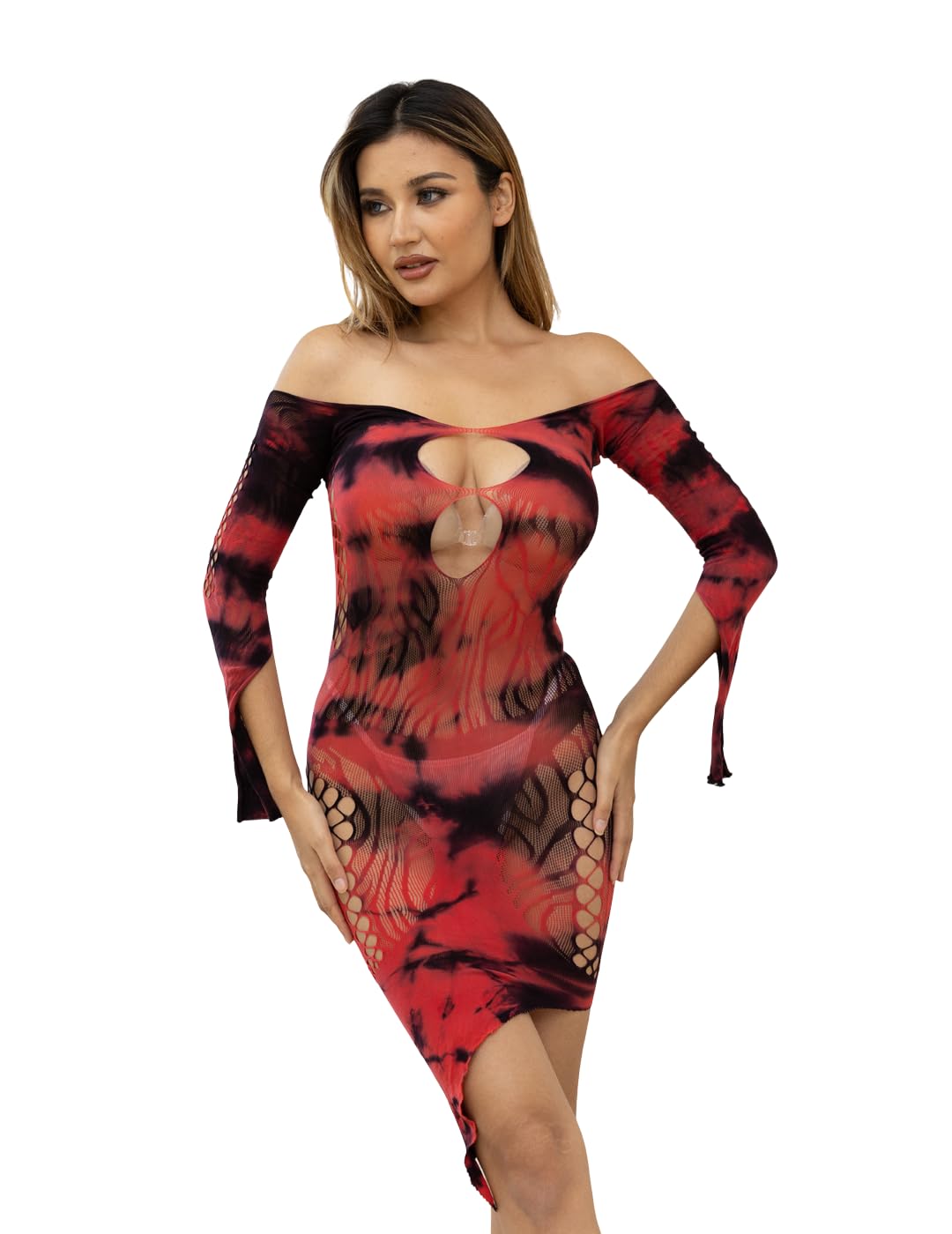 | Babydoll for Women | AfterHours Icon | StretchContour Bodysuit | Bold Intimacy Red-image-37