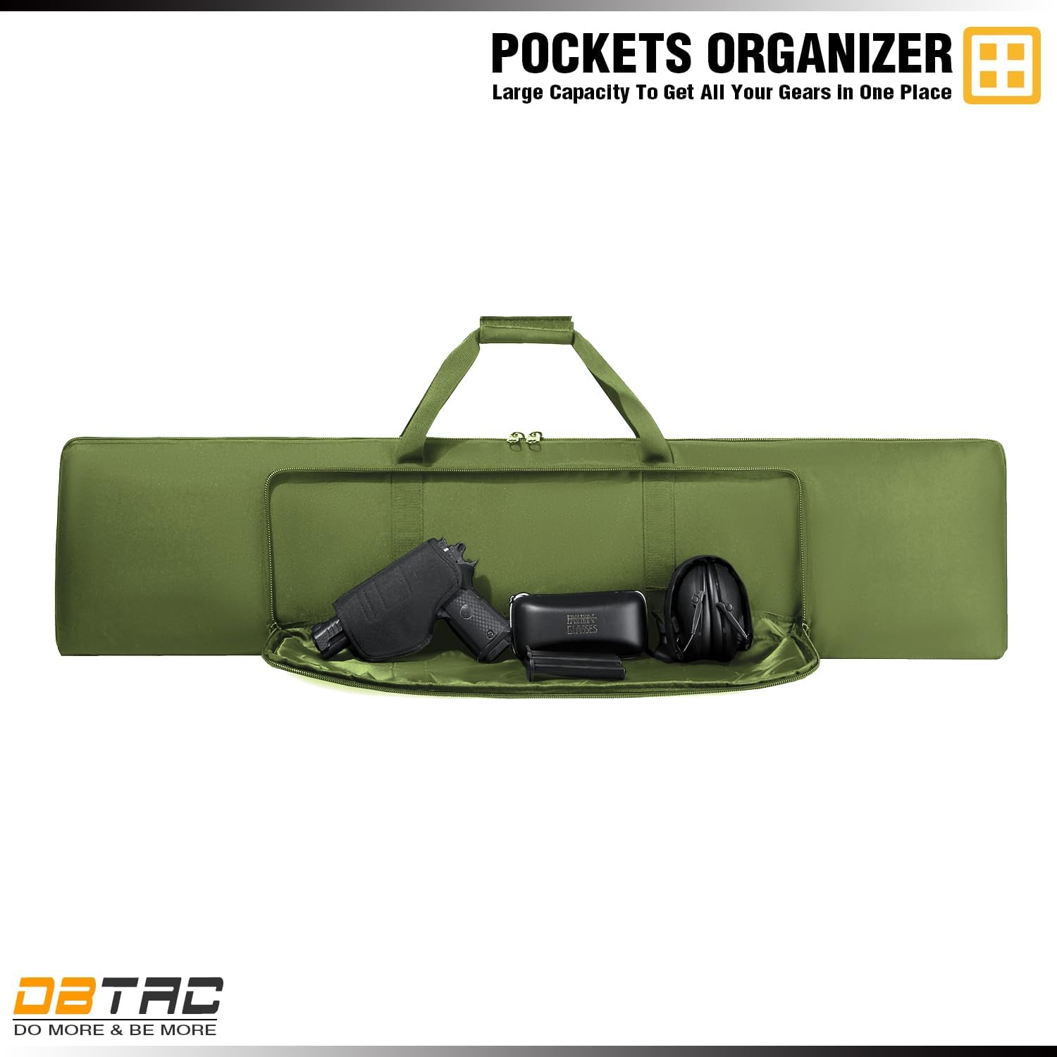DBTAC Urban Minimalist Low Profile Single Long Rifle Bag Pistol Gun Case for Airsoft Range Shooting Outdoor Hunting | 37" 45"