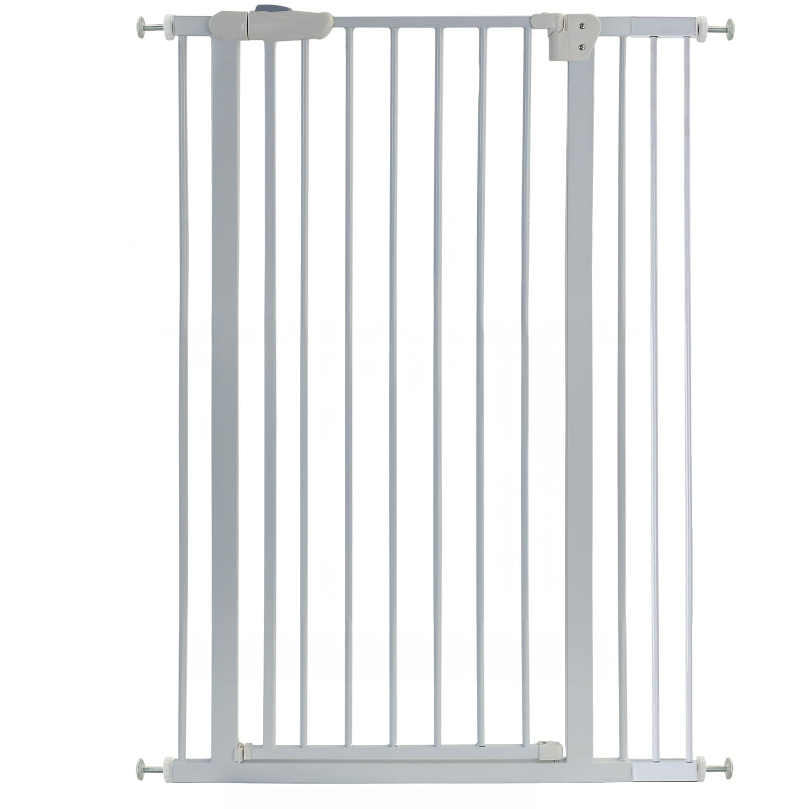 Absperrgitter Treppenschutzgitter Metall weiß verstellbar 93-106cm 120cm hoch