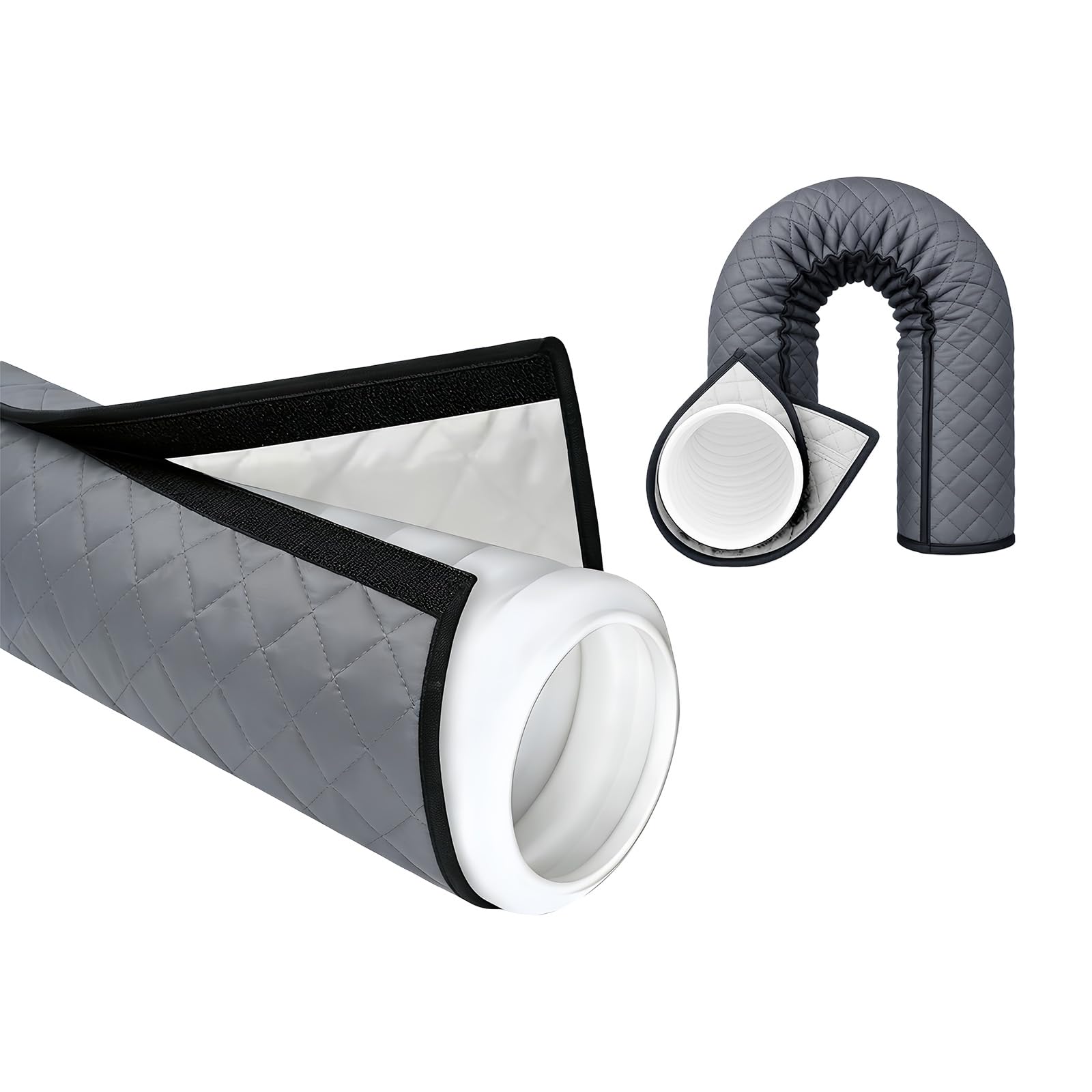 Tsophreniq Sturdy Polyester Cooling Pipe Protector 150cm Works for All 5in Portable Cooling Exhaust Tubes Includes Additional Straps Black Conditioning Vent Cover