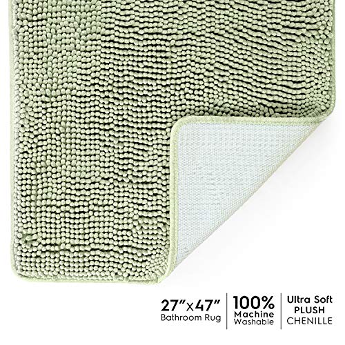 Tafts Bathroom Rugs and Mats Sets, Ultra Soft Chenille Microfiber, Absorbent Non-Slip Machine