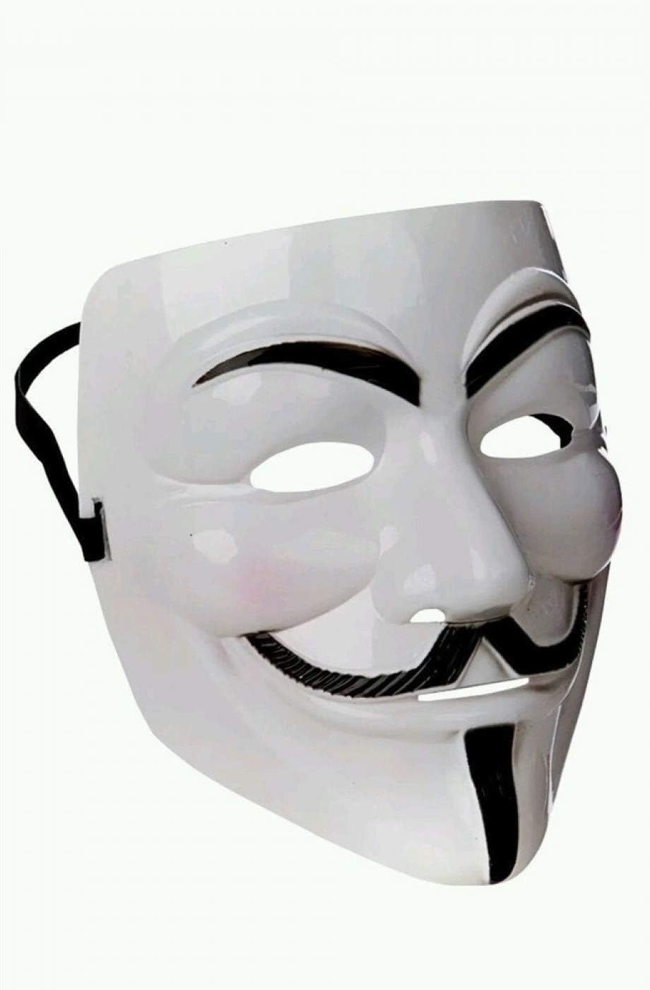 Premium White Vendetta Comic Face Mask Anonymous Guy Fawkes