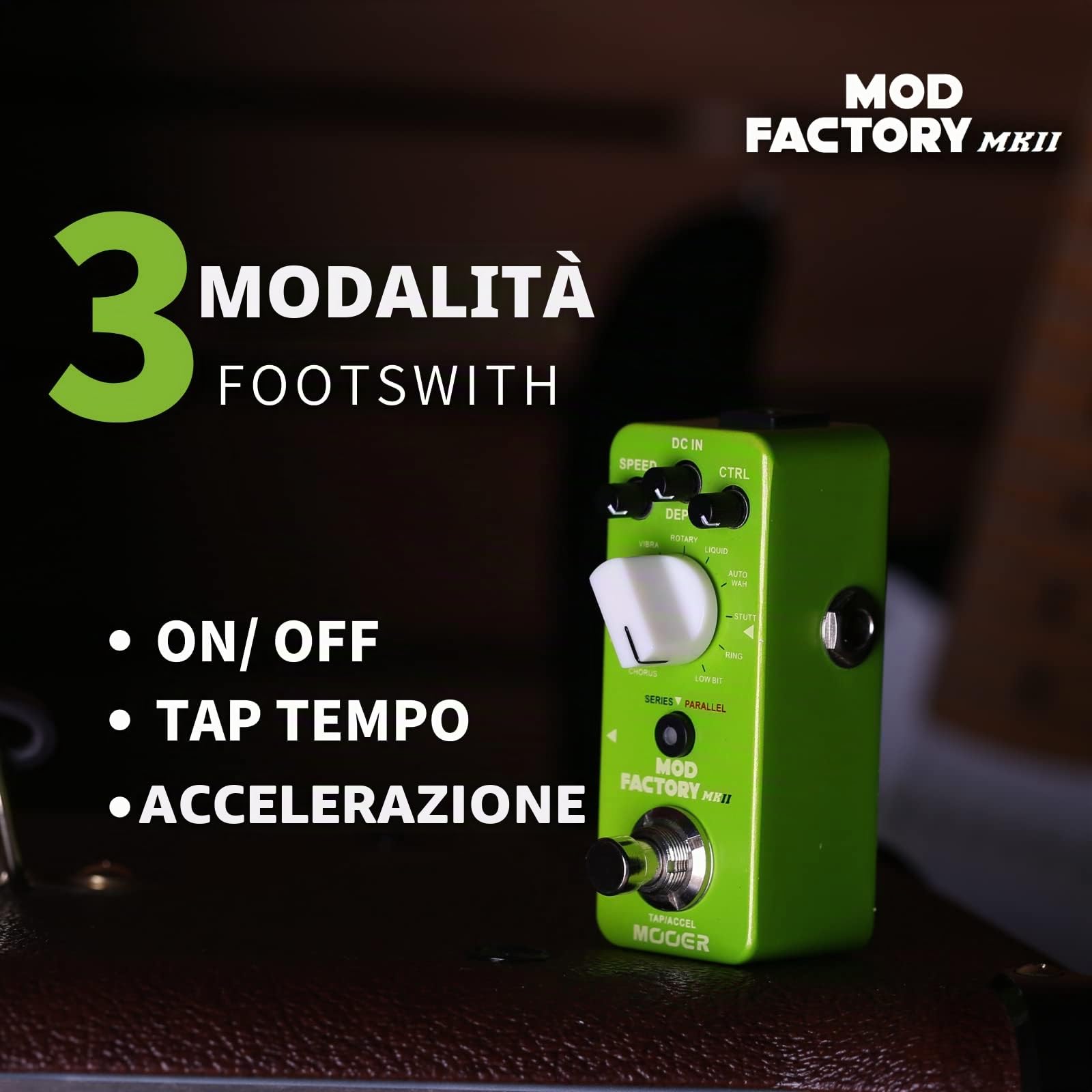 Pedale multieffetto modulazione per chitarra elettrica