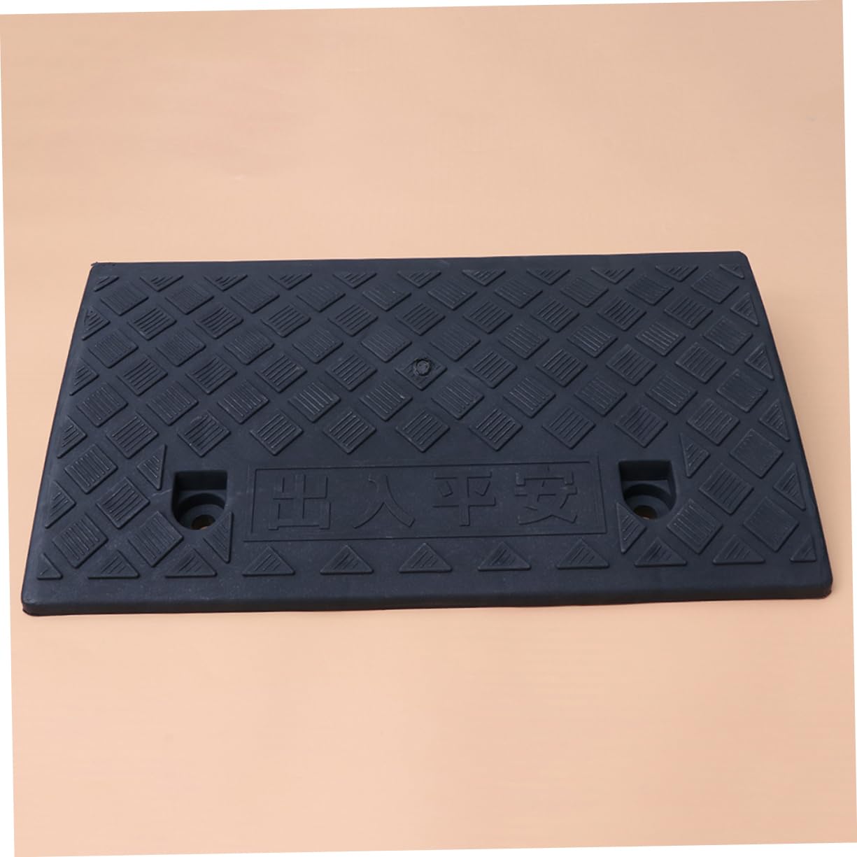 Gatuida Pedana per Soglia Auto e Casa, 10cm, Plastica Nera, Antiscivolo e Resistente All’usura, per Gradino e Marciapiede