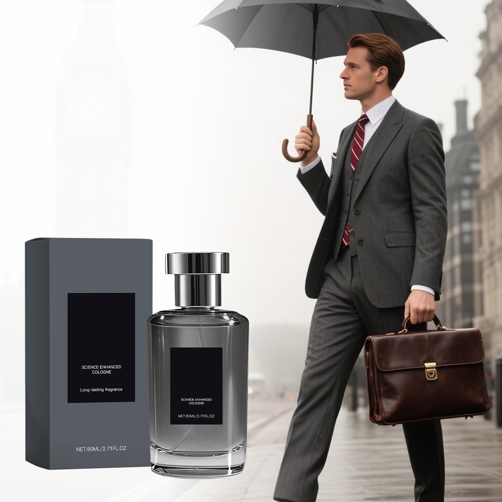 Agua de colonia para hombre con notas refinadas（B）