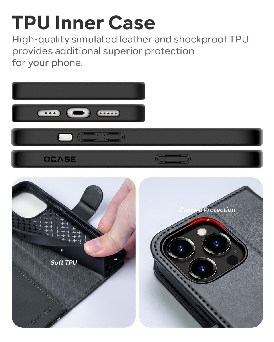 Asuwish Custodia Per IPhone 14 Pro Max 6,7 Pollici Con