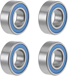 uxcell MR126-2RS Deep Groove Ball Bearings 6mm Inner Dia 12mm OD 4mm Bore Double Sealed Chrome Steel Blue Seal Z2 4pcs