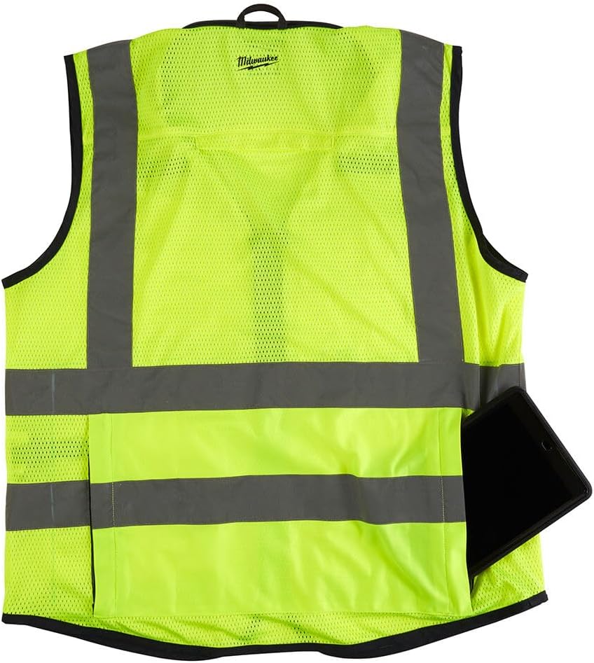Milwaukee 48-73-5041 ANSI High Visibility Yellow Safety Vests - S/M