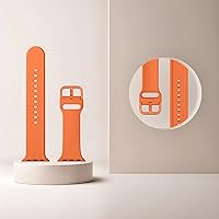 Vista 55 de Correa deportiva de silicona suave compatible con cierre clásico compatible con correas de Apple Watch de 49, 45, 44, 42, 41, 40 y 38 mm para iWatch