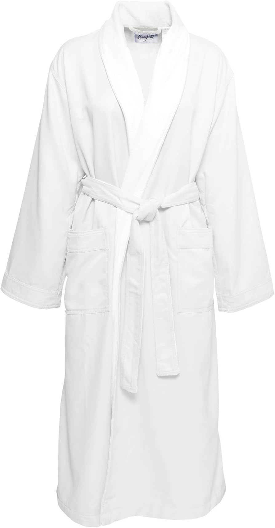 Mansfield, Unisex Microfiber Terry Lined Shawl Collar Spa Bath Robe
