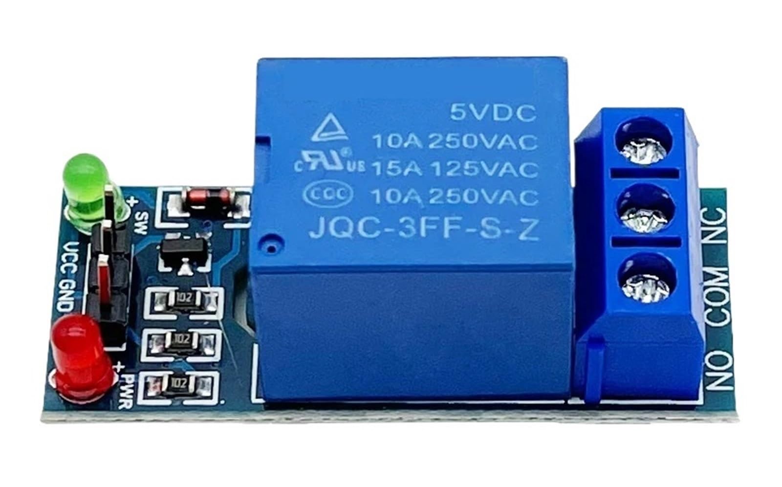 Modulo relè 5 V 12 V 24 V con Uscita relè accoppiatore Ottico(10PCS,24V 1Way)