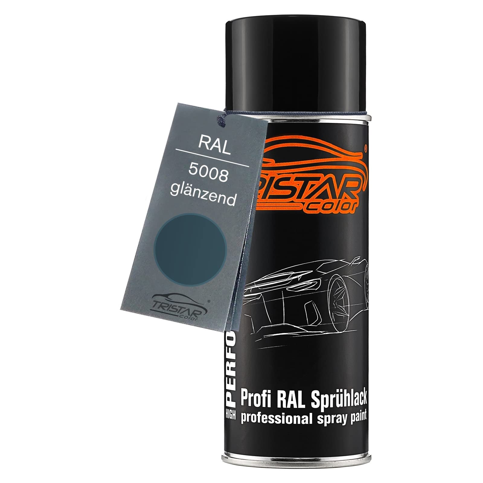 Tristarcolor Graublau Ral 5008 Spray Can 400 Ml Glossy Quick-Drying