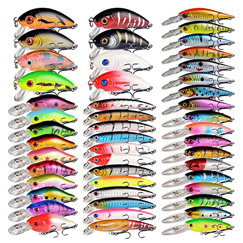 chinese fishing lure brands LINGYUE LURES Mooselook Wobbler Thinfish Trout Model:EX30/2 #DaiwaBlackGoldSeries