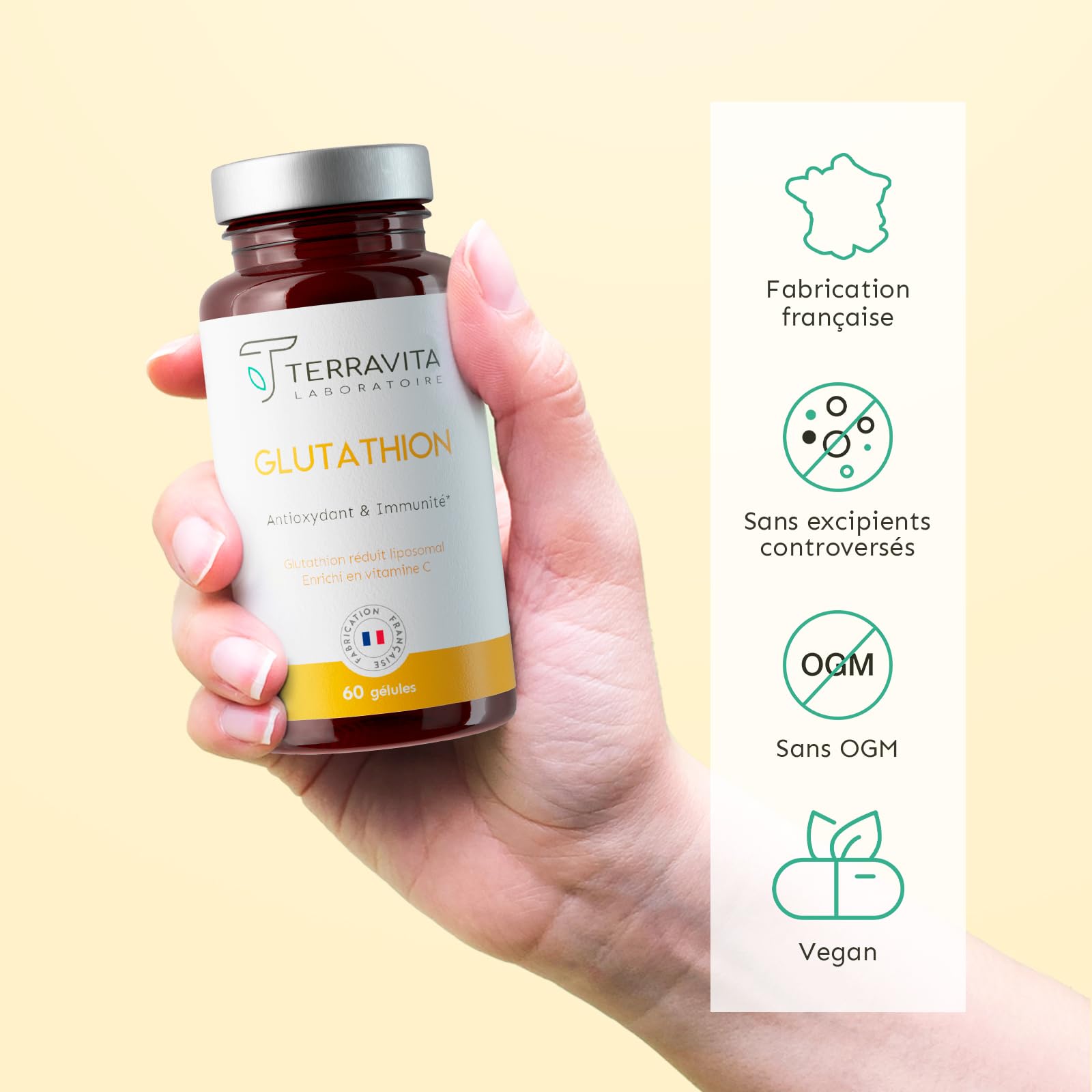 glutathion et vitamine c avis Liposomal | Forme Réduite GSH avec Vit | Active, Stable Biodisponible | Antioxydant Puissant + Anti-âge + Immunité + Detox Tesamorelin / CJC / producttype_Eye Treatment Size:40 Serves