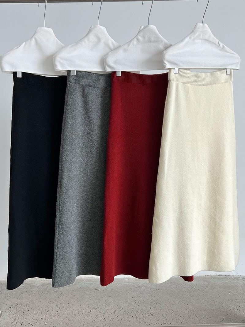 ふわスカートコーデ】ぴたニット合わせなら仕事の後のデートにも♡【BAILA今日のコーデ】｜＠BAILA（バイラ） [Vailaipupy] 雰囲気のあるコーデ ワンレルネック シェイプトップ＆ハイニットスカートセット 通勤デートに適 柔らかい肌触