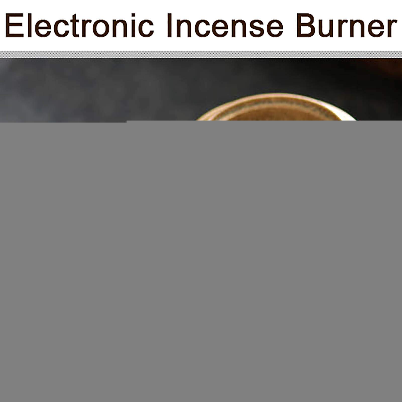 Feelme Bruciatore di Incenso Elettrico - Regolazione della Temperatura dei Tempi Ceramica Diffusore Elettronico di Aromi, Bruciatore di Incenso Elettrico Riscaldatore-per della Casa/Ufficio