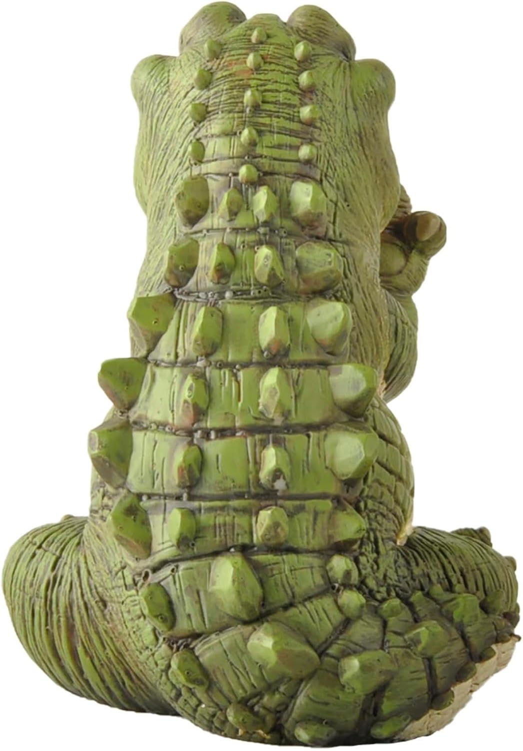 JFSM INC. Whimsical Hilarious Alligator Rasing Middle Finger Figurine Funny Garden Decor - Indoor Outdoor Garden Statue