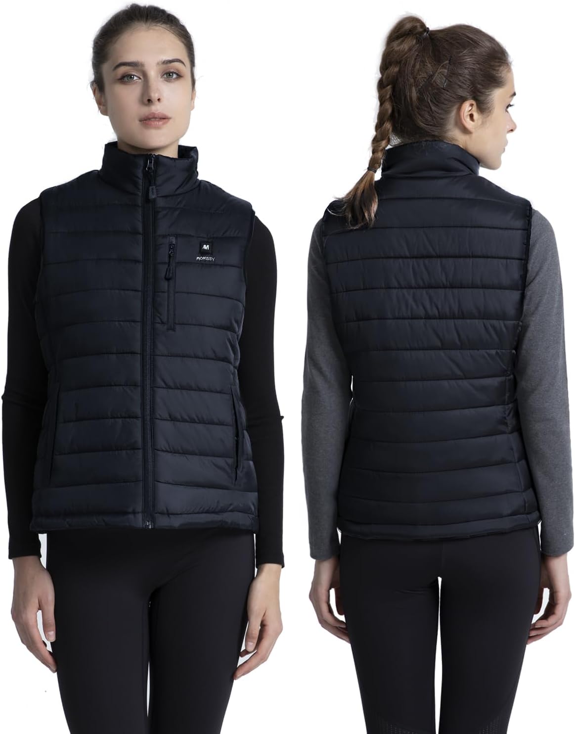 Women Heated Vest with 12000mAh Battery Pack, 9 Heated Zones Lightweight Heated Jacket for Outdoor Camping Hunt Ski