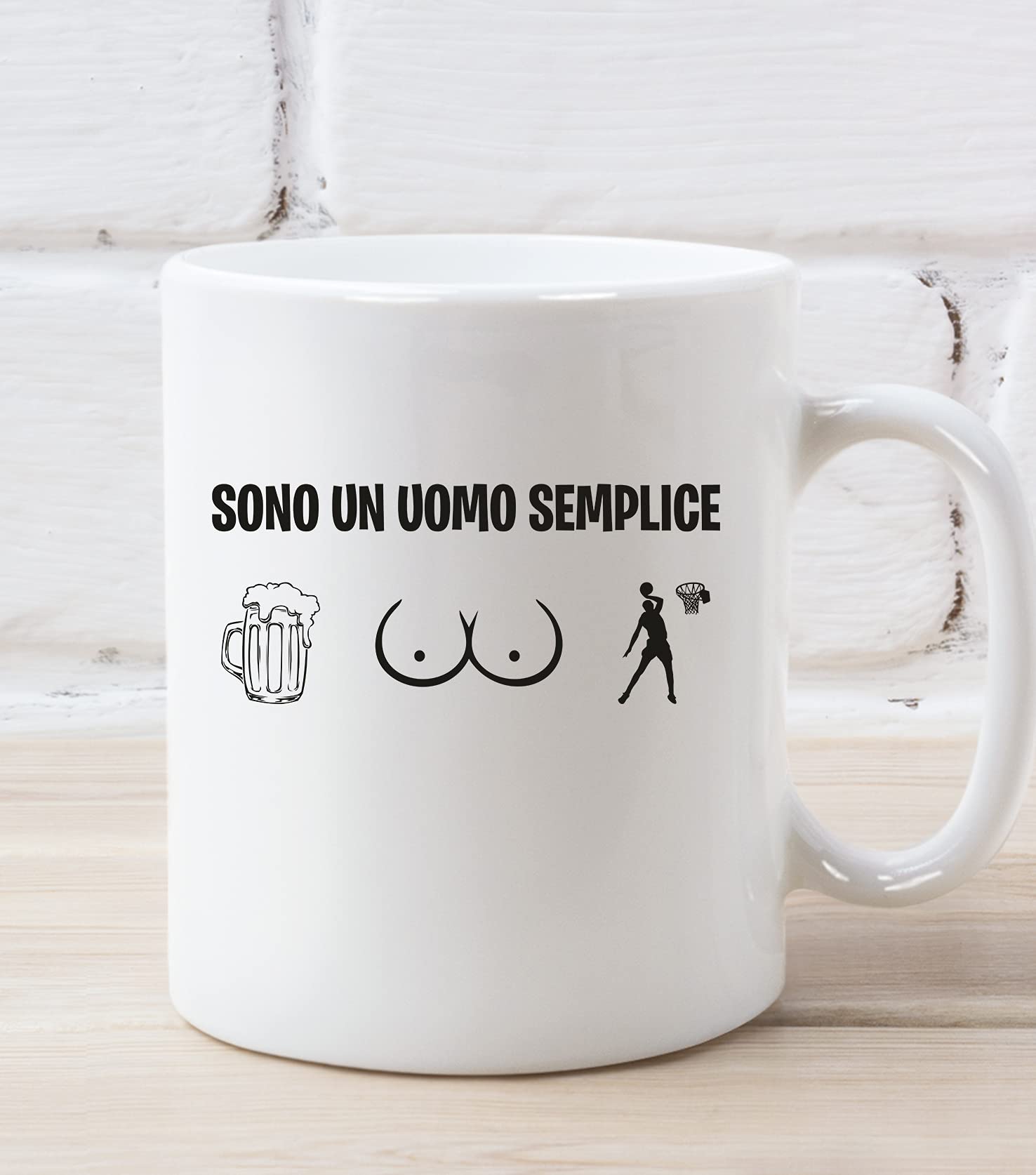 Tazza Umoristica “J’peux Pas… Basket” – Idea Regalo Originale – Stampa In Francia – Nero - 4