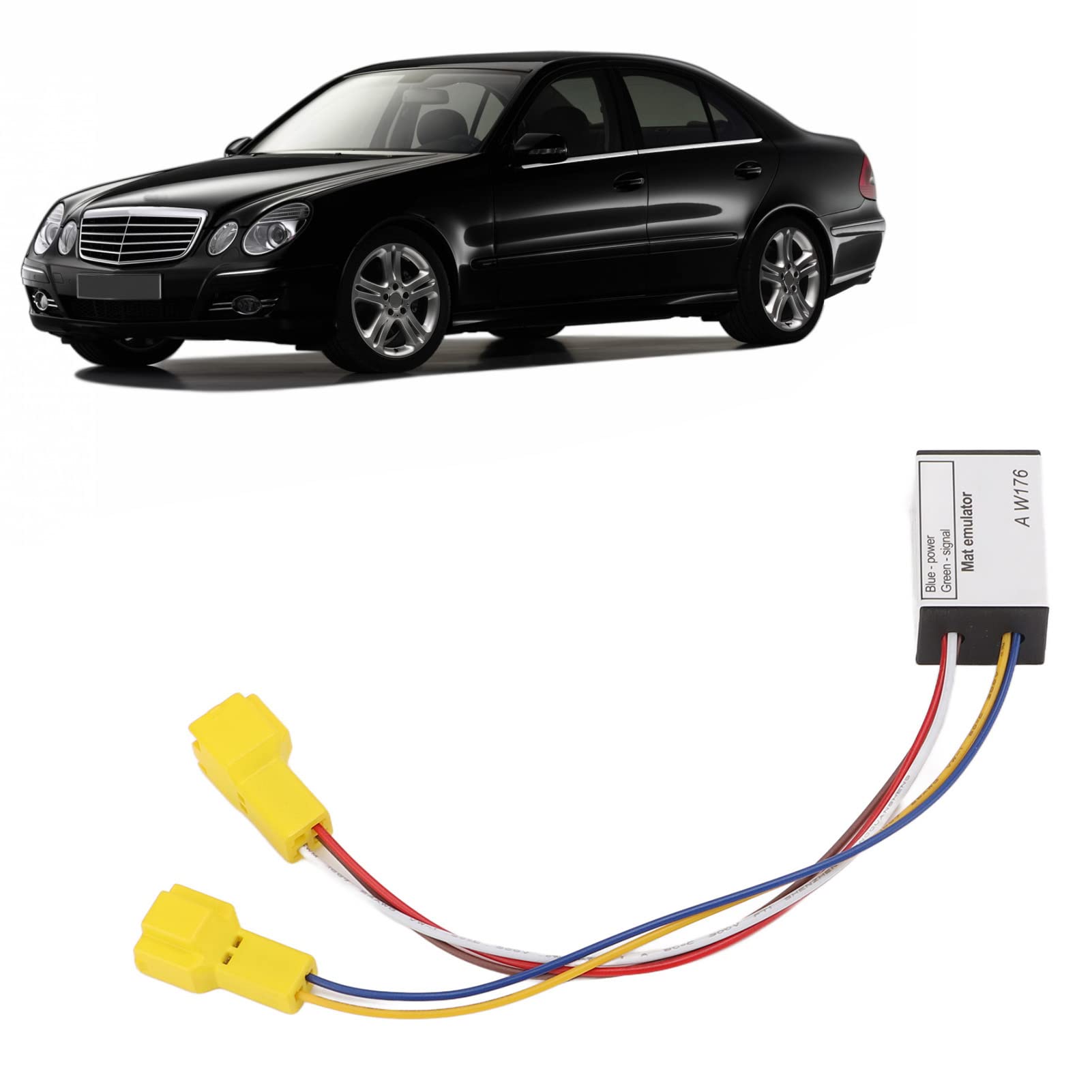 Sensormatten-Belegungs-Bypass-Emulator, W211 Sitzmatten-Bypass, Sensormatten-Belegungs-Bypass-Emulator, Beifahrer-Sensor-Emulator für W211 EU 2003–2009