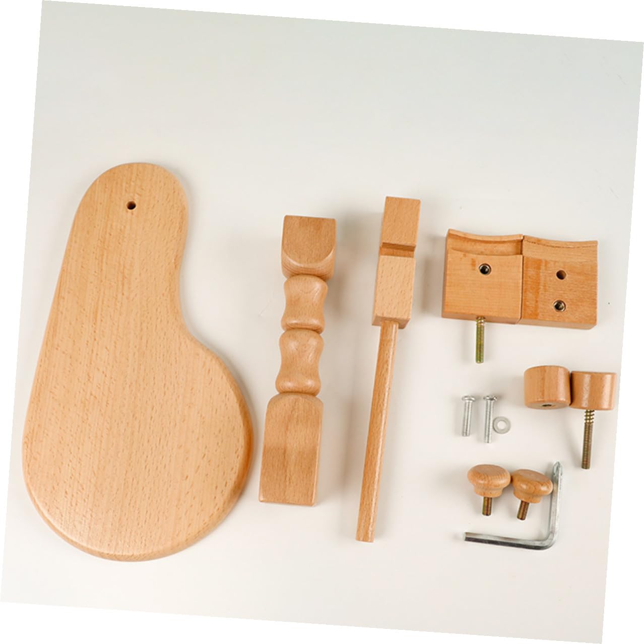 Homoyoyo Soporte de Regazo para Bordado Ajustable de Madera Maciza, Bastidor Pequeño de 20 Cm para Punto de Cruz, Uso Profesional y Manualidades, Kit para Costura en Mesa, Obsequio