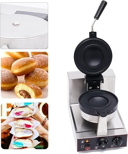 Miniatura 2 de DYRABREST Máquina eléctrica de la prensa Panini de la hamburguesa de la hamburguesa, Máquina comercial de la prensa de la galleta antiadherente de