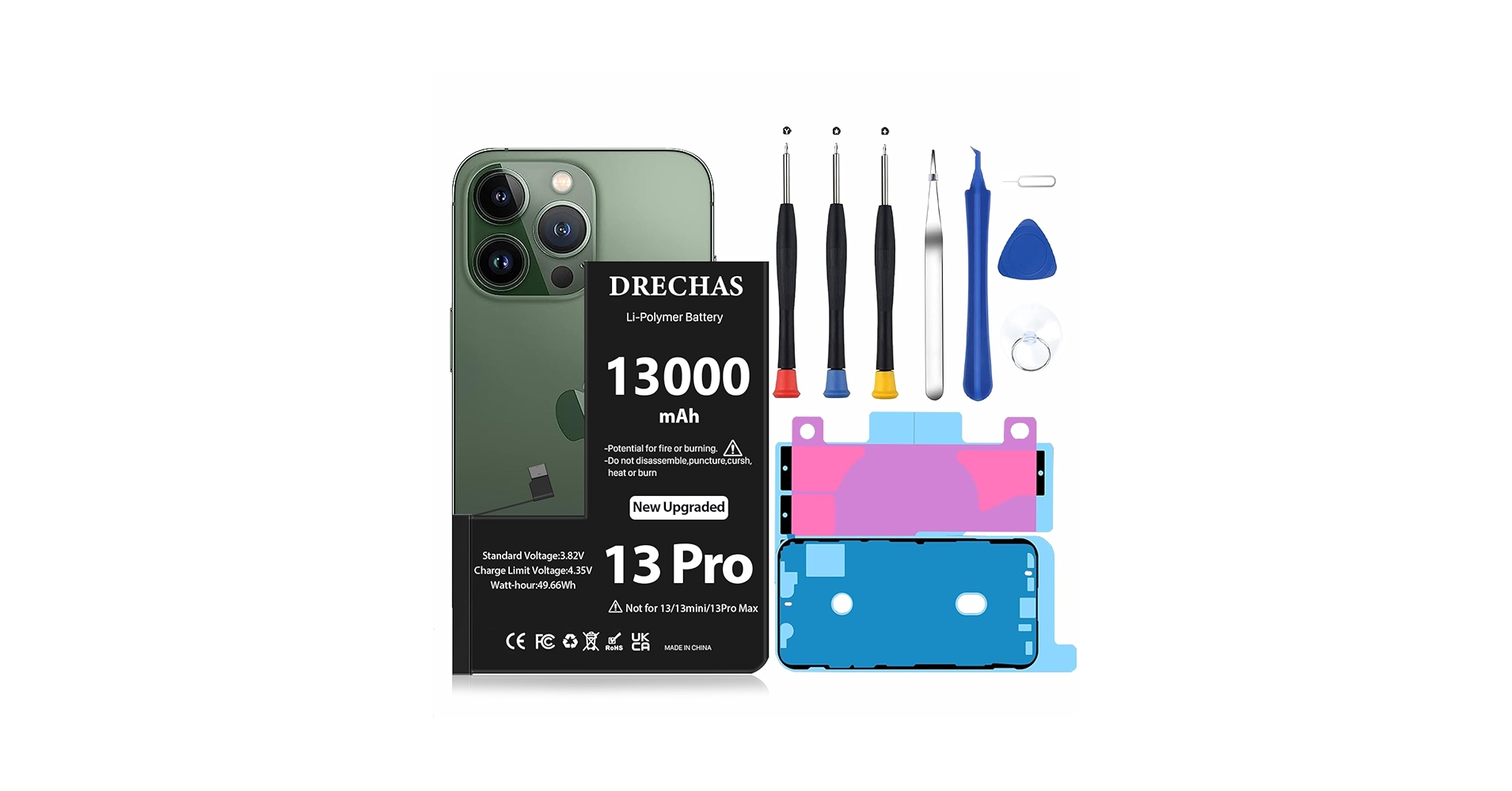 Amazon.com: [13000mAh]Battery for iPhone 13 Pro, 2025 New