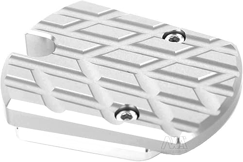 Miniatura 3 de Accesorios de la motocicleta Pie lateral Soporte de bicicleta Kickstand Pad para Yamaha Xmax 125 250 300 (Plata)