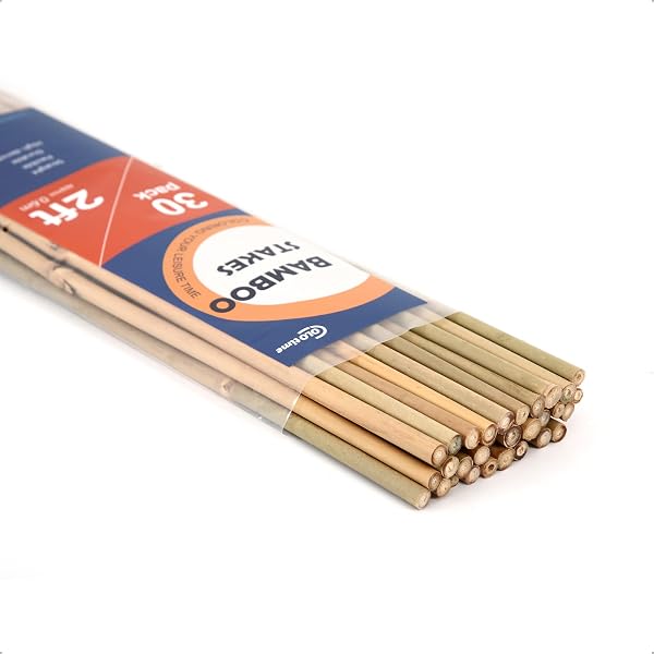 Bamboo Stakes Poles, Plant Sticks for Climbing Plants Indoor and Outdoor Support