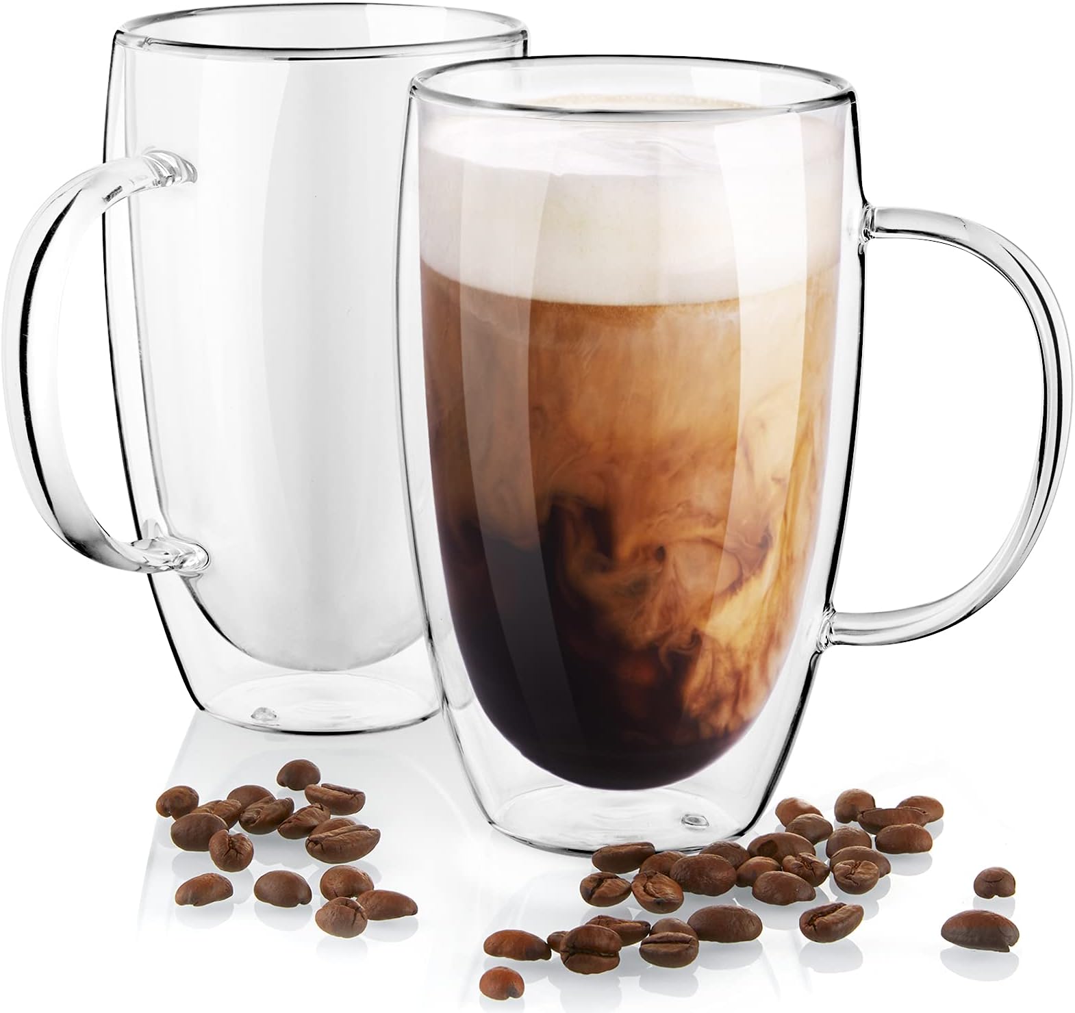 Double Wall Glass Coffee Mugs