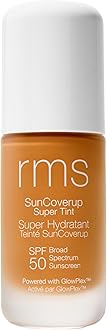 RMS Beauty SunCoverup SPF 50 – Broad Spectrum Mineral Sunscreen Foundation, Reef-Safe Zinc Oxide, Tinted Lightweight Sun Protection, Water-Resistant, 1 fl oz