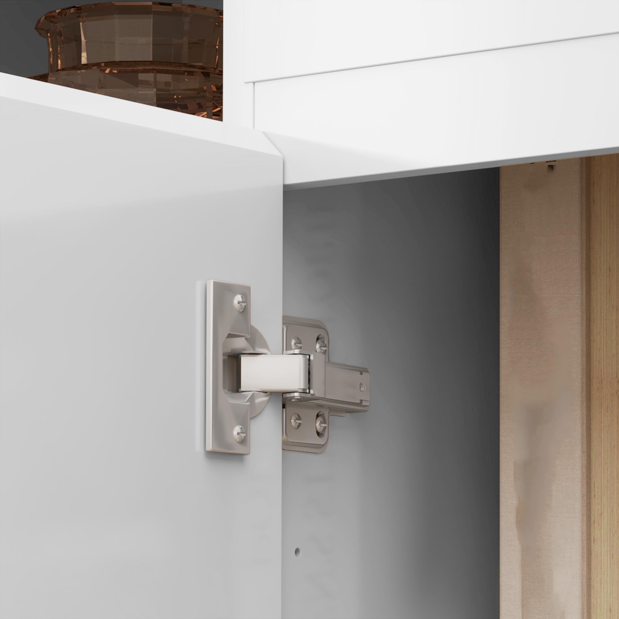 HOMCOM Credenza Cucina con 3 Armadietti a 4 Ante, Mobile Cucina Moderna con Cassetto, Ripiano Regolabile e Ante Soft-Close, Madia in Legno MDF per Soggiorno, Sala da Pranzo, 140x40x75 cm, Bianco