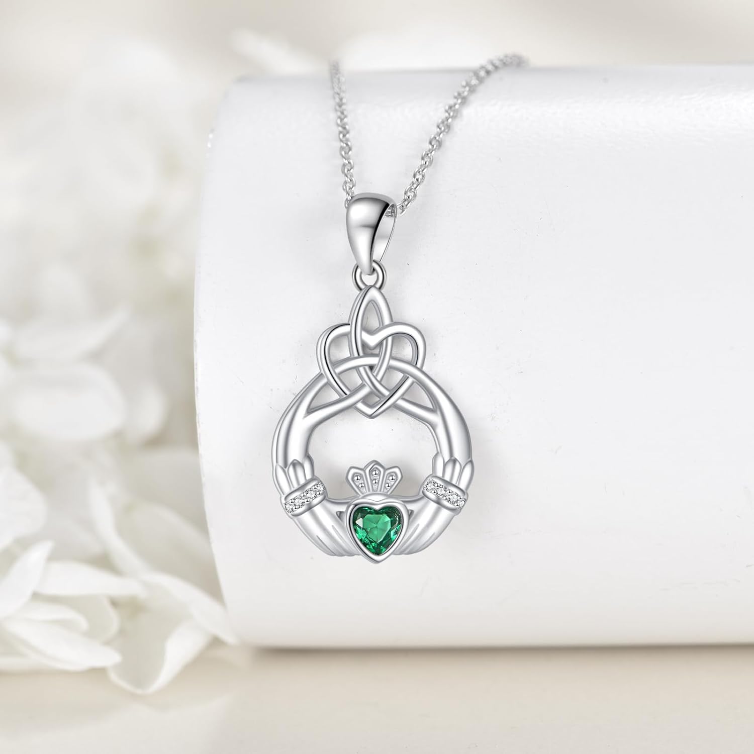 Sterling Silver S925 Celtic Knot Necklace Jewelry Gifts for Women Christmas Gift - Image 3