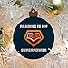 GRAPHICS & MORE Reading is My Superpower Wood Christmas Tree Holiday Ornament