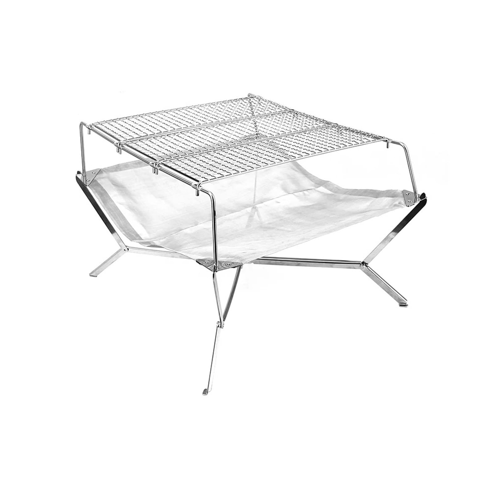 CYMMIYT Portable Stove Rack Foldable Fire Pit Grill Bonfire Campfire Portable Wood Stove
