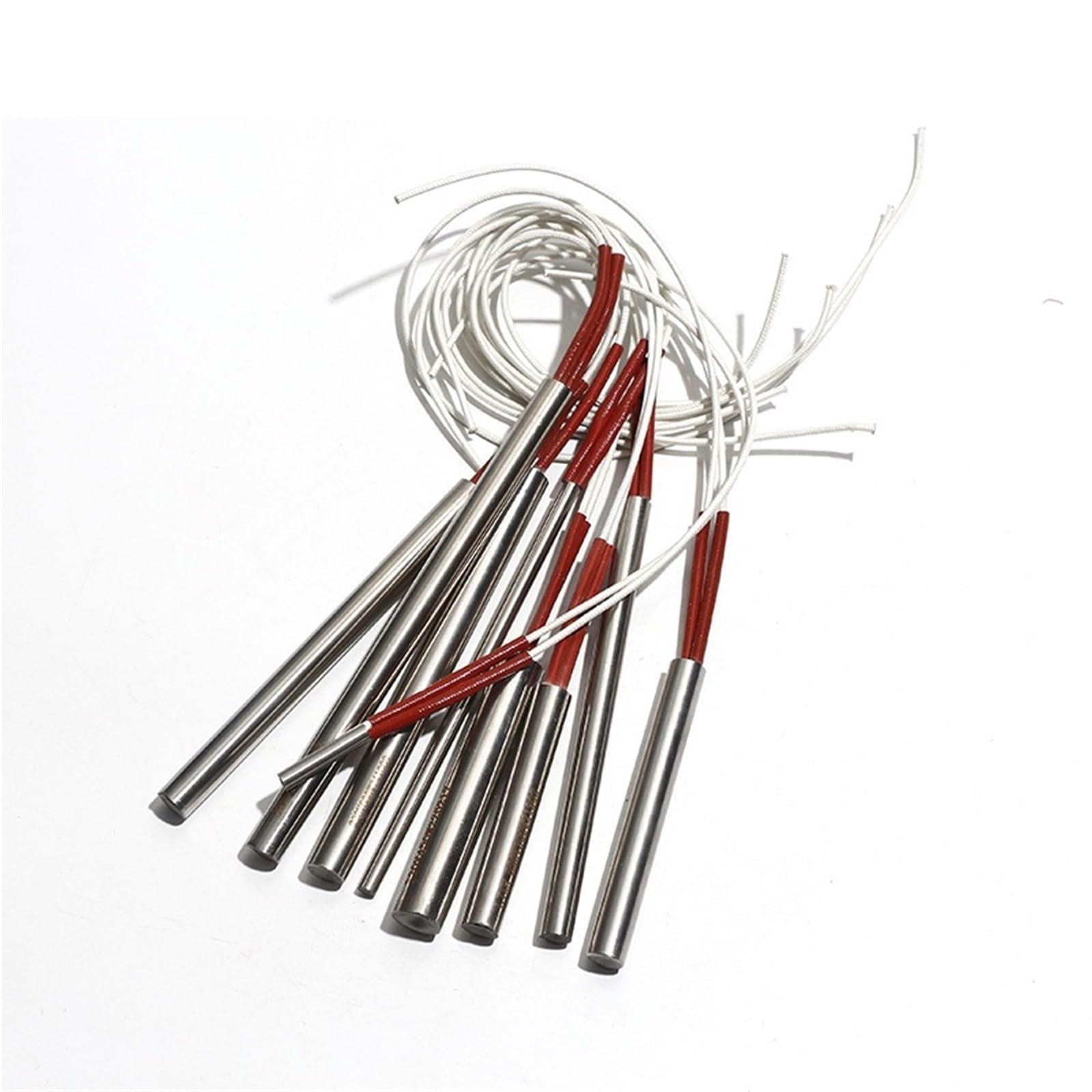 10 szt. 304SUS 6/8/9/9,5 mm 220 V forma wtryskowa elektryczny element grzałki wkład grzewczy forma grzewcza do spalania na sucho (220 V 110 W 6 x 60 mm)