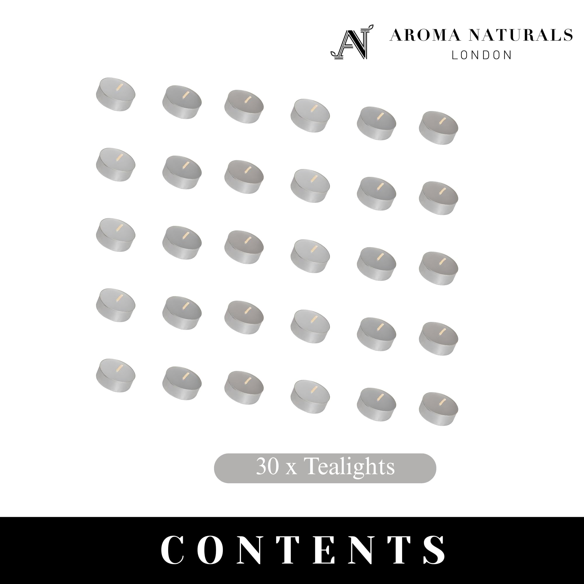 Aroma Naturals London Scented Tealight Candles Bag, Three-tone Coloured Wax, Standard - Image 2