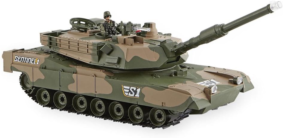 True Heroes Sentinel 1 Recoiling Battle Tank with 4 inch Soldier Figure