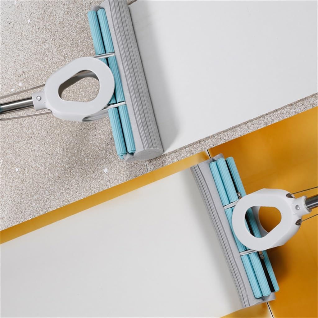 Hand Wash Free Rubber Mop Row Roller Squeeze Water Lazy Floor Absorbent Sponge