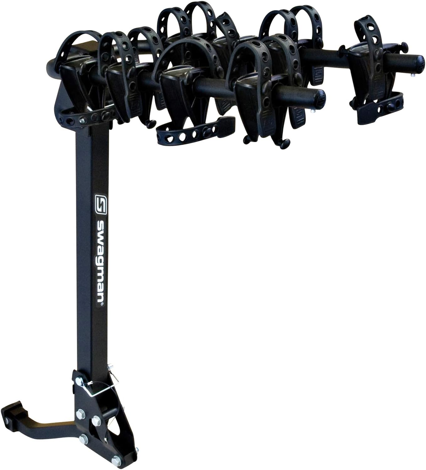 Swagman Trailhead 4 Folding Hitch Mount Bike Rack, Black, Medium