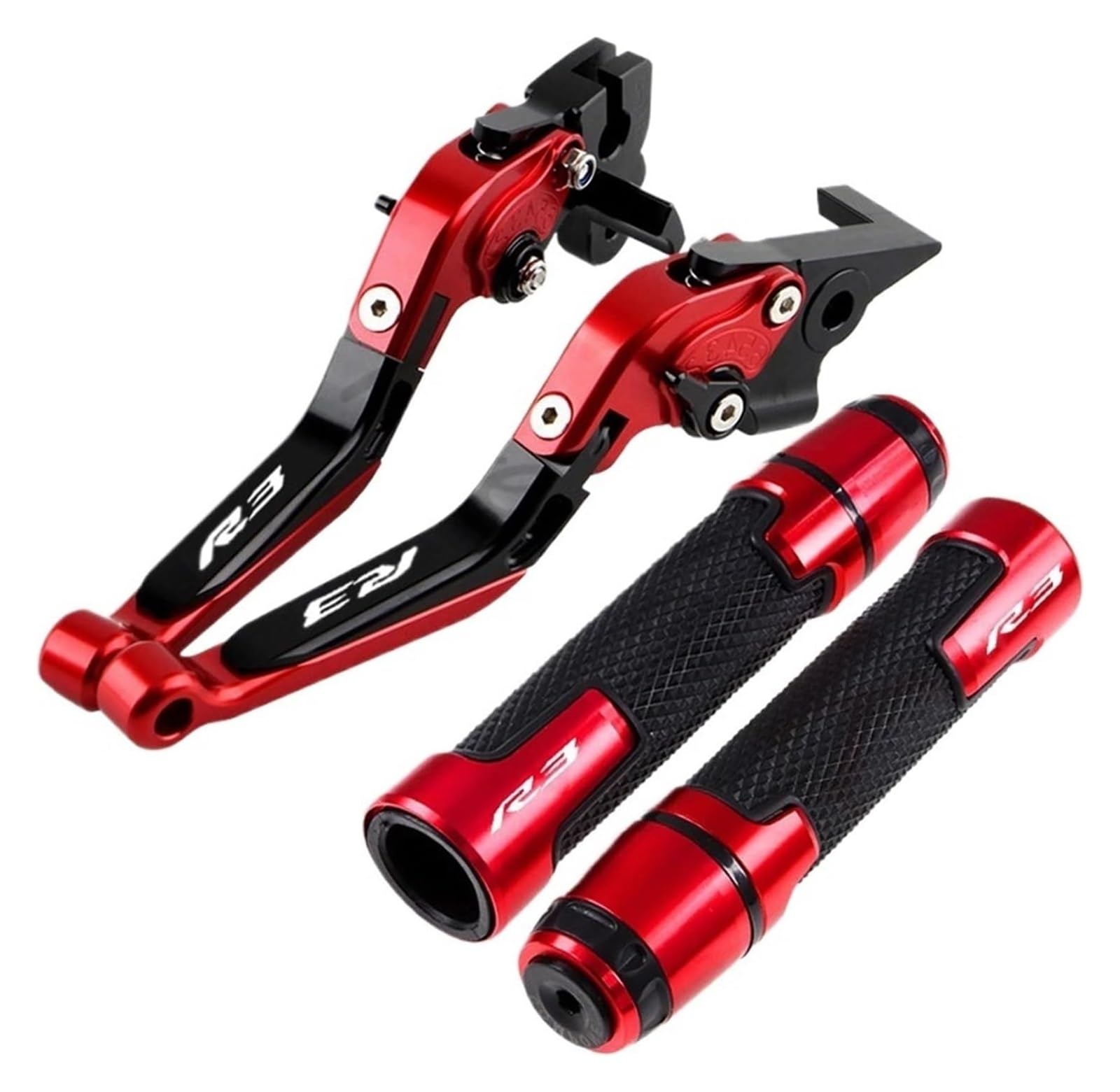 Asdghjf Color K For Yamaha Yzf R3 Yzfr3 2015-2020 Motorcycle Accessories Folding Brake Clutch Levers Handlebar Grips