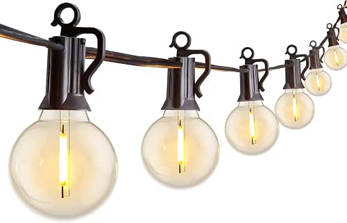 Brightown Outdoor String Lights 29 Feet G40 LED Patio Lights,